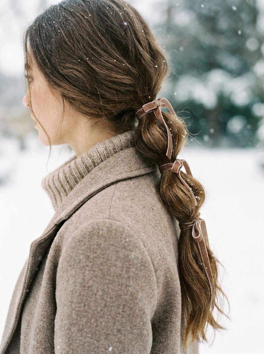 Bubble Braid für lange Haare - Winterfrisuren für lange Haare